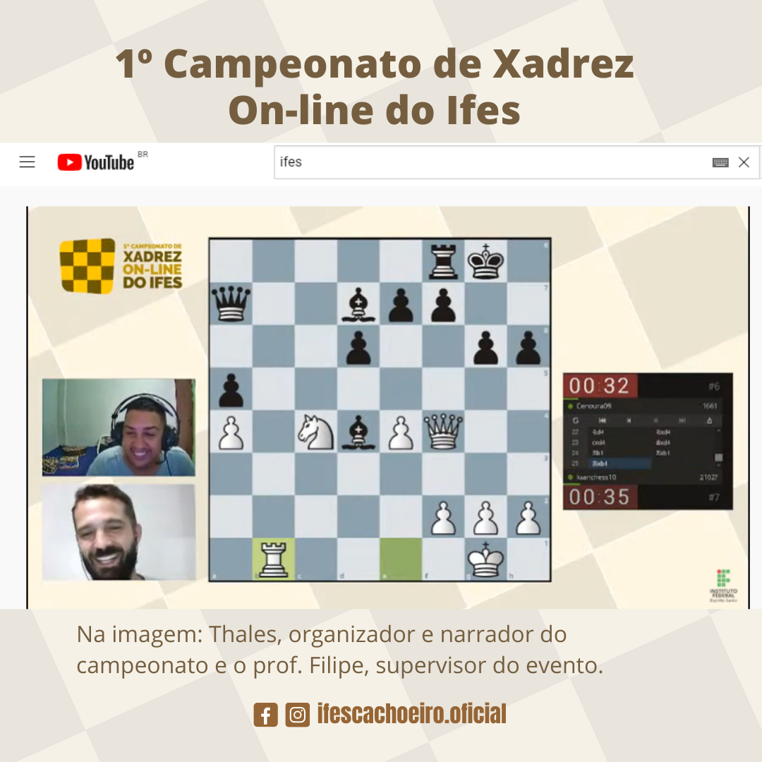 PDF) UM RELATO SOBRE A CRIAÇÃO DE UM CLUBE DE XADREZ NO CAMPUS PALMARES DO  IFPE