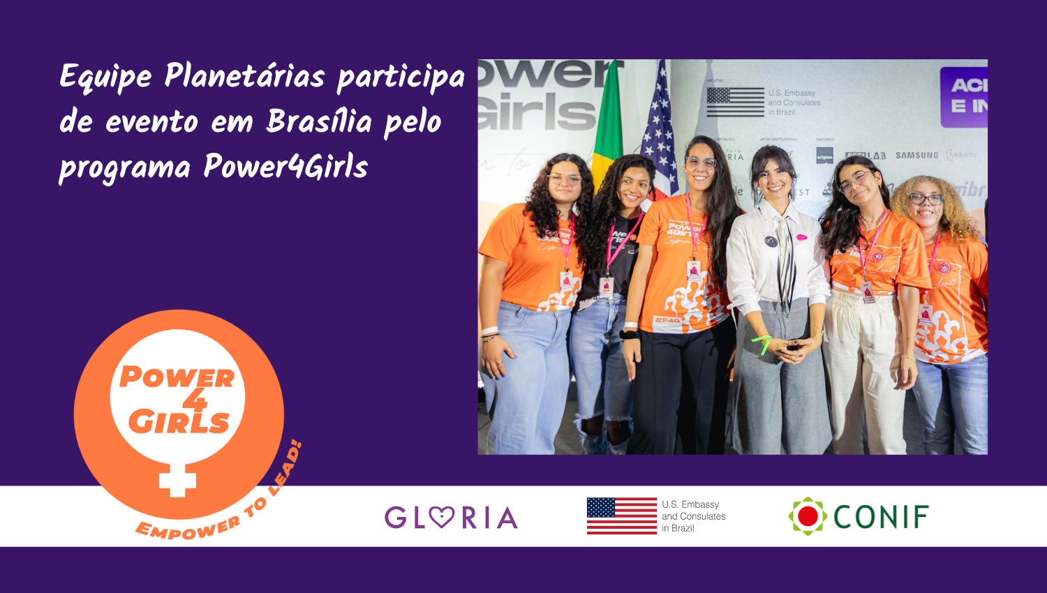 Estudantes do Campus Cachoeiro participaram de evento do programa Power4Girls em Brasília