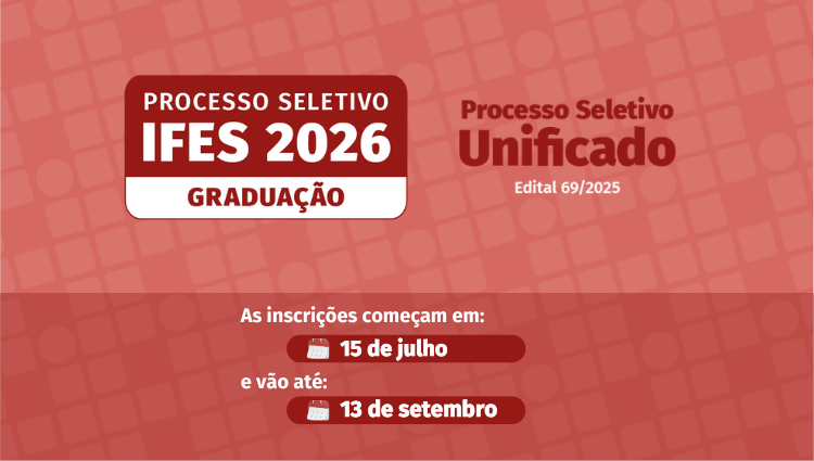 Ifes oferta 779 vagas em cursos superiores com seleção por prova de redação